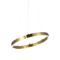 **Moderne Gouden Hanglamp met Strak Ontwerp**